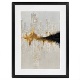 City View Afar Framed Art Print City View Afar Framed Art Print wall art product LSR Design Studio - Independent