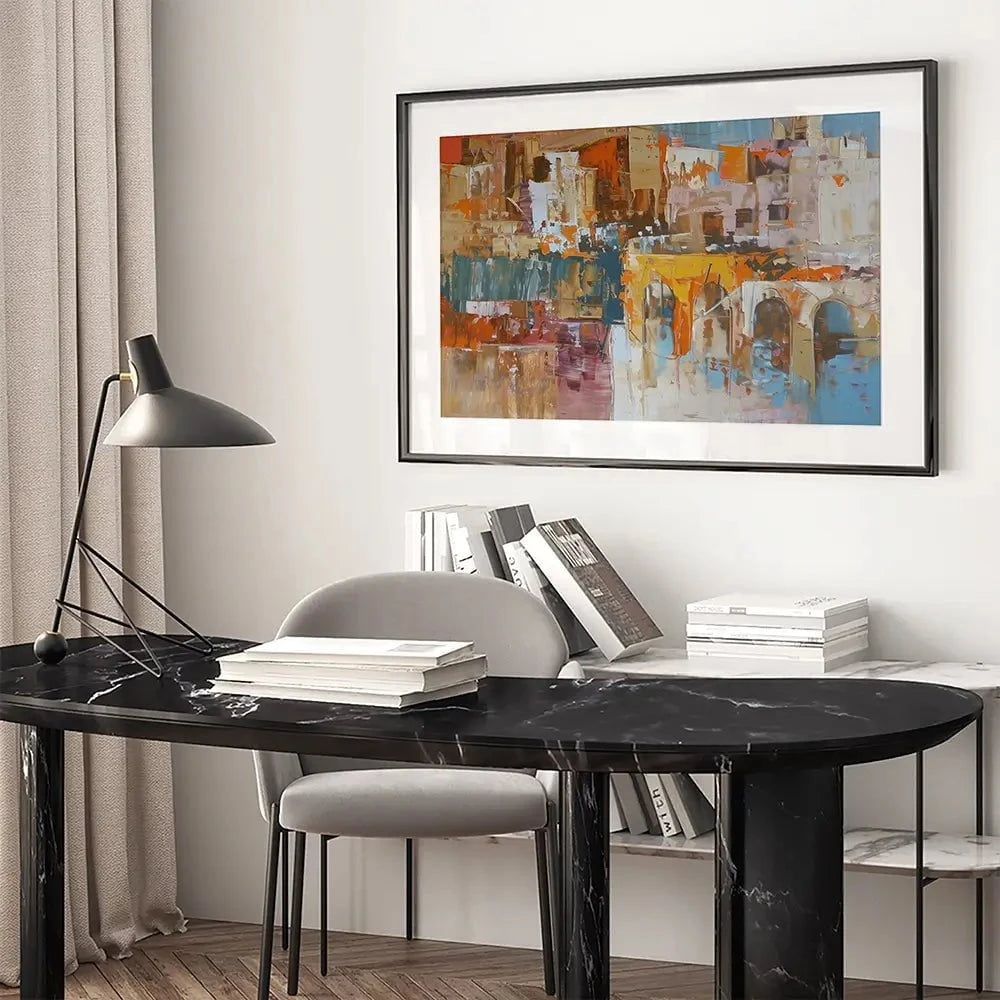 Cityscape View Framed Art Print Cityscape View Framed Art Print wall art product Elena Avanesova