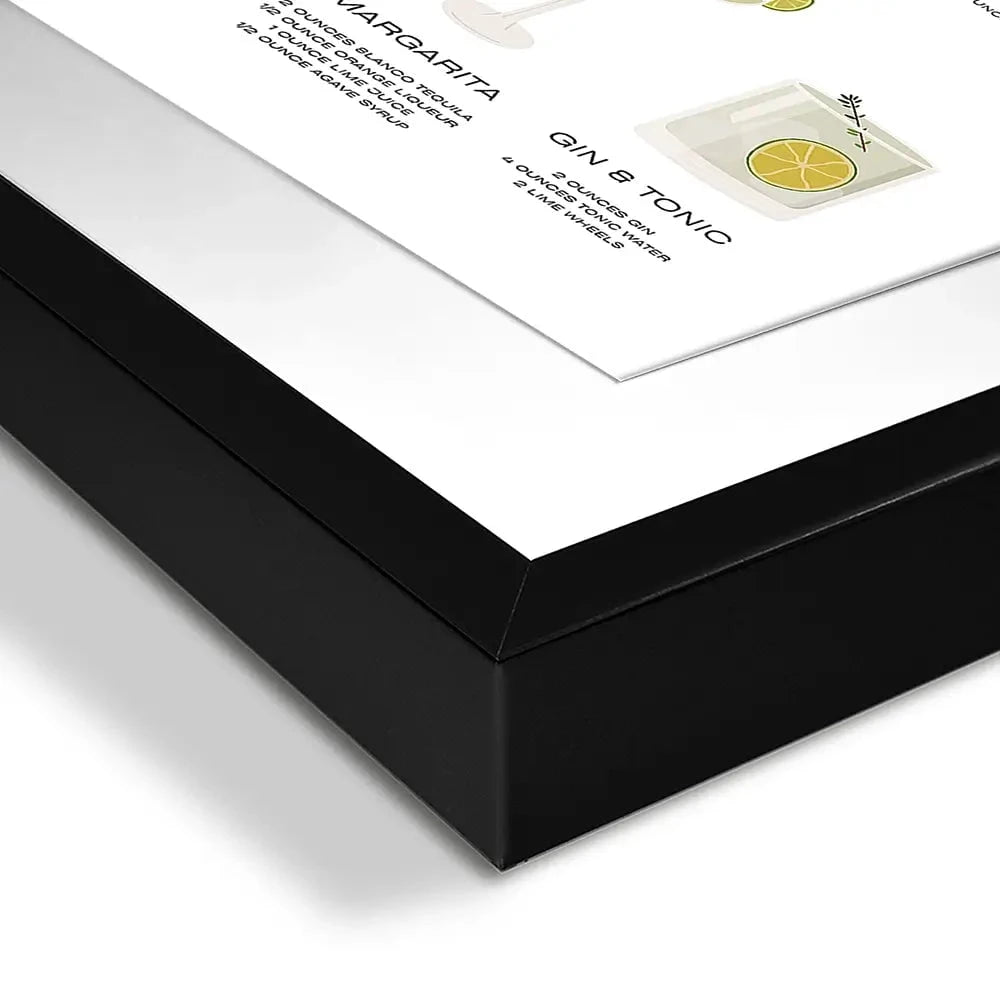Classic Cocktails Framed Art Print Classic Cocktails Framed Art Print wall art product Art Print Shop
