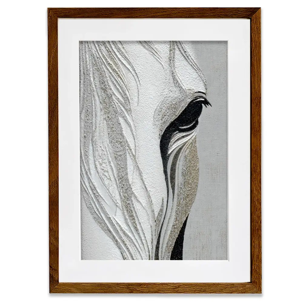 Close Up Horse Framed Art Print Close Up Horse Framed Art Print wall art product LSR Design Studio - Independent