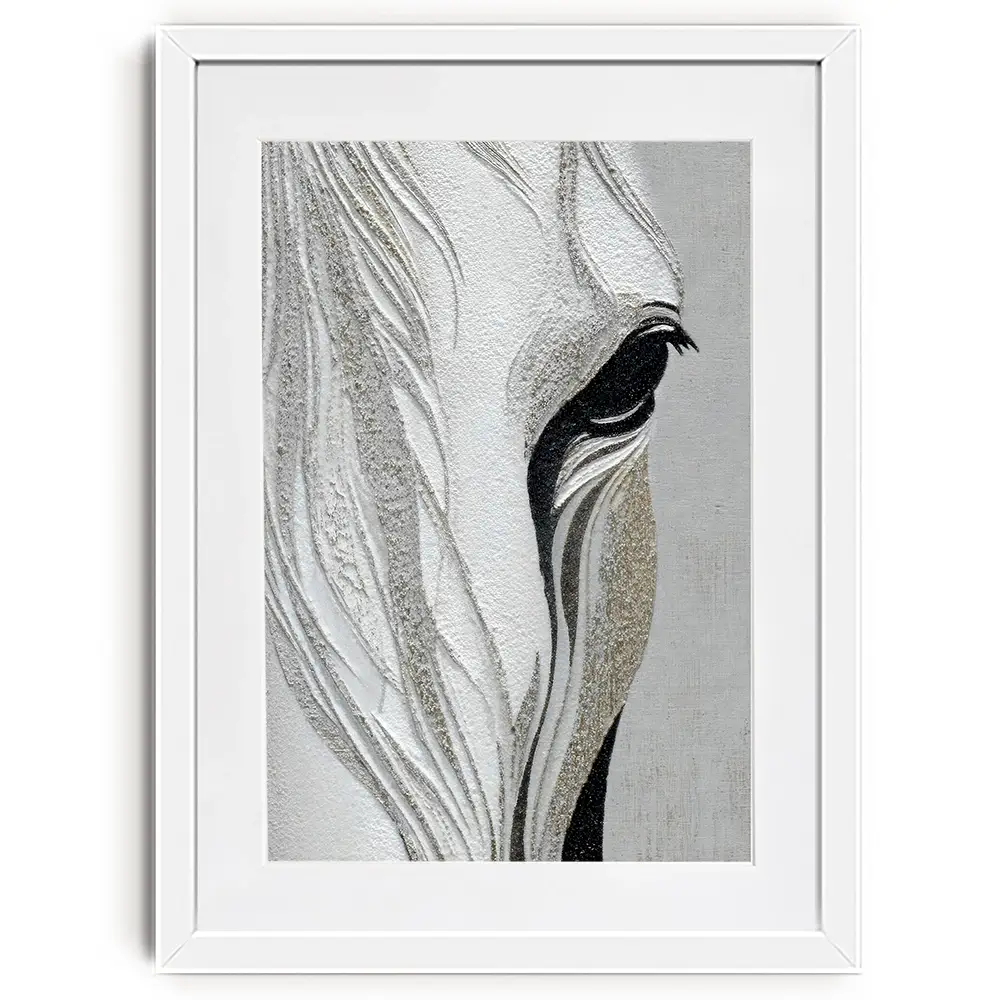Close Up Horse Framed Art Print Close Up Horse Framed Art Print wall art product LSR Design Studio - Independent