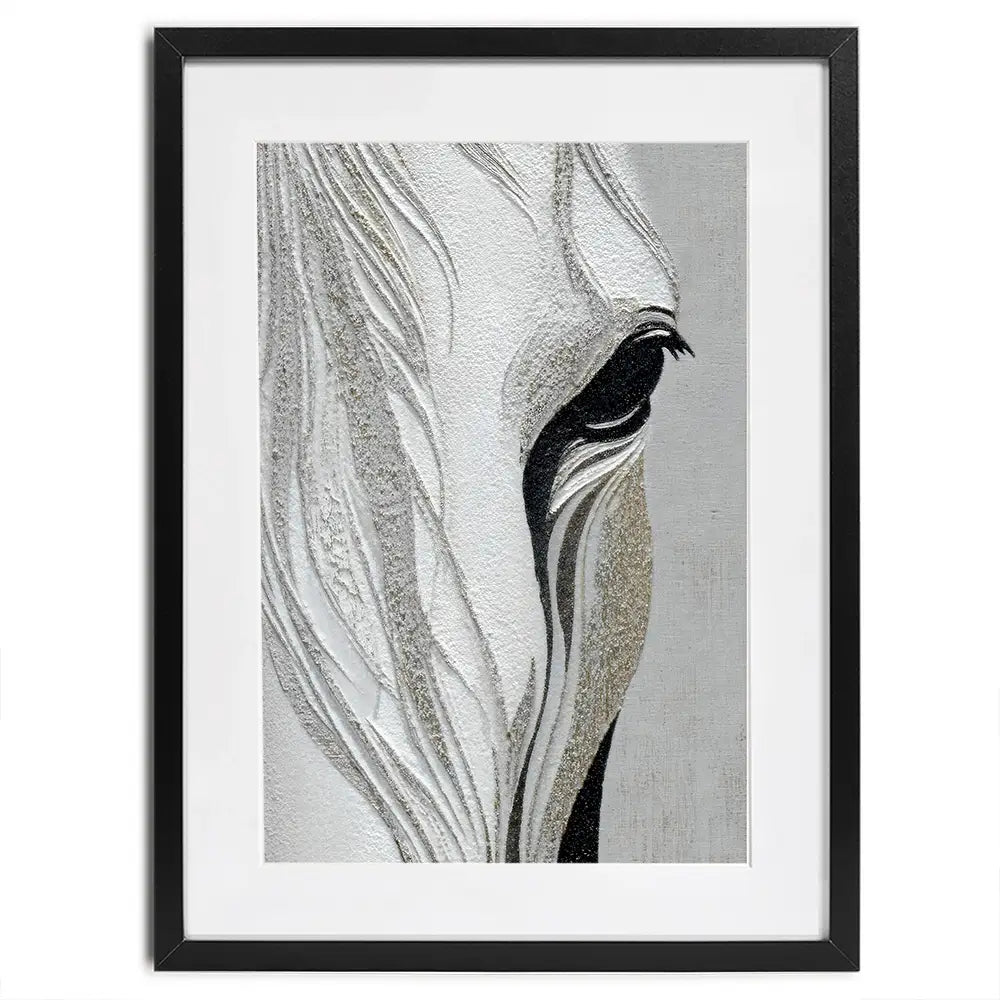 Close Up Horse Framed Art Print Close Up Horse Framed Art Print wall art product LSR Design Studio - Independent