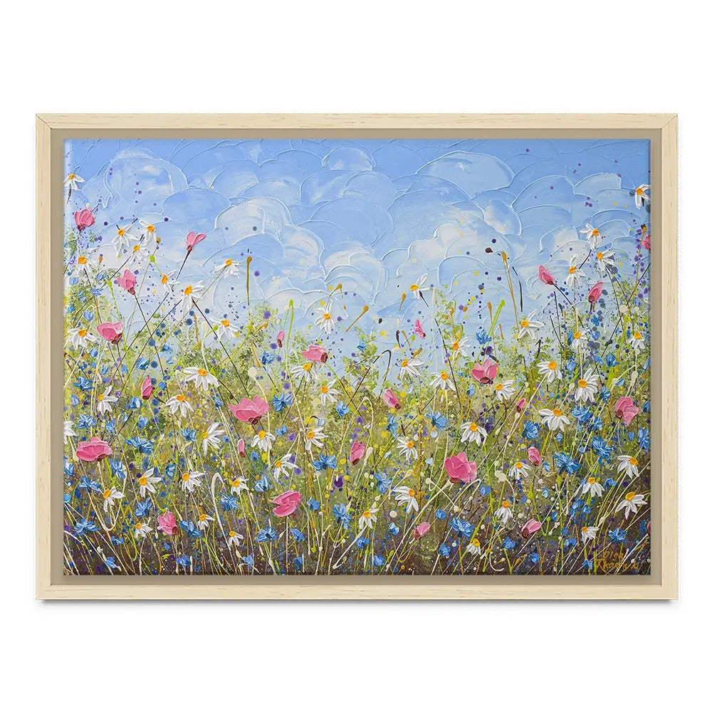 Clouds Over Daisies Canvas Print Clouds Over Daisies Canvas Print wall art product Olga Tkachyk