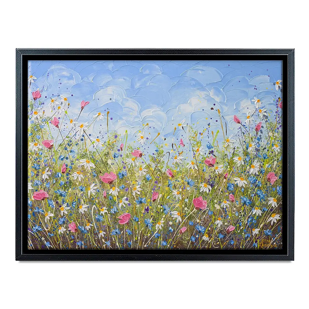 Clouds Over Daisies Canvas Print Clouds Over Daisies Canvas Print wall art product Olga Tkachyk