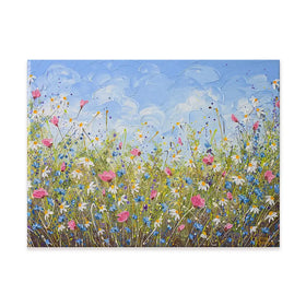 Clouds Over Daisies Canvas Print Clouds Over Daisies Canvas Print wall art product Olga Tkachyk