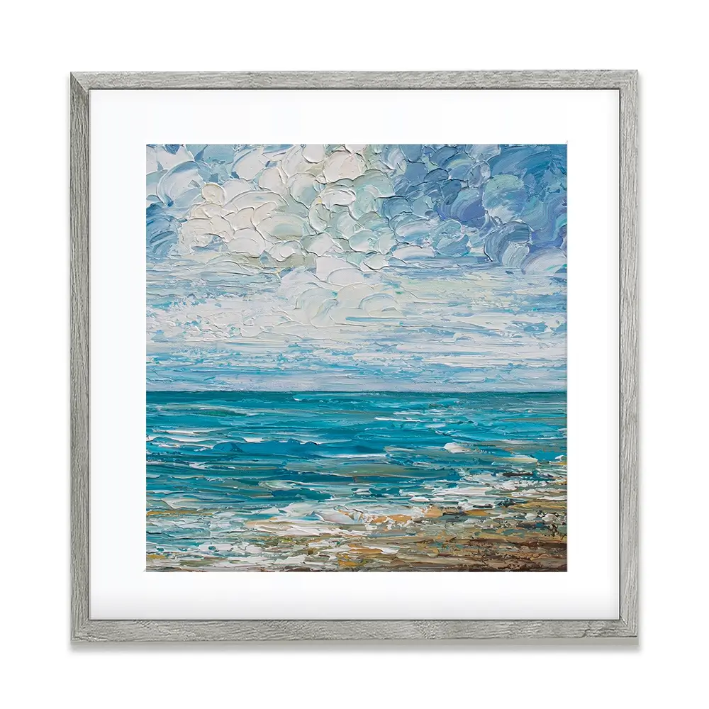 Clouds Square Framed Art Print Clouds Square Framed Art Print wall art product Art Print Shop
