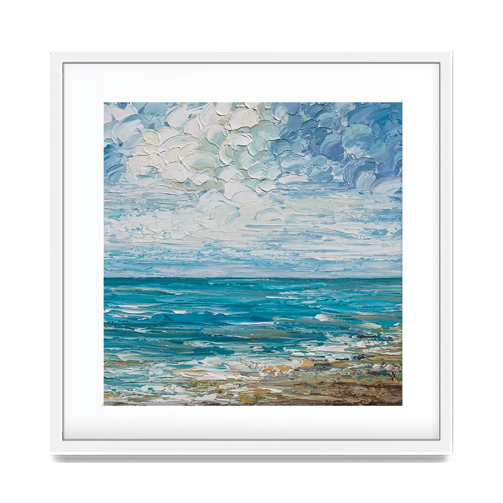 Clouds Square Framed Art Print Clouds Square Framed Art Print wall art product Art Print Shop