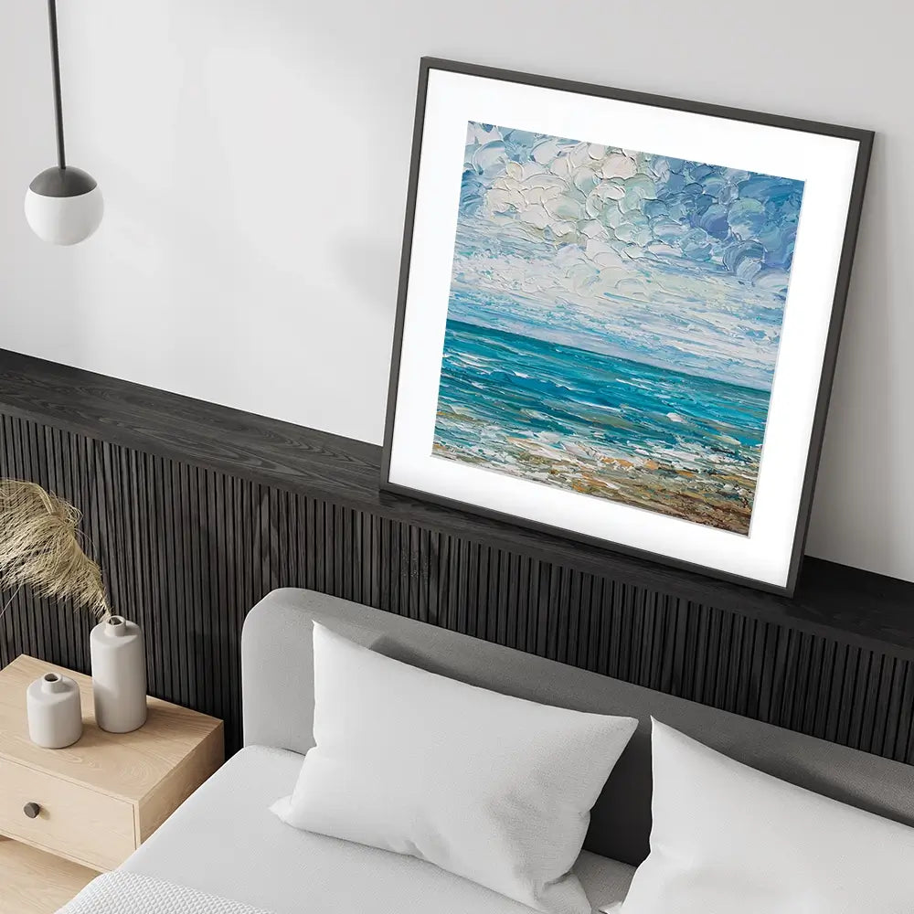 Clouds Square Framed Art Print Clouds Square Framed Art Print wall art product Art Print Shop