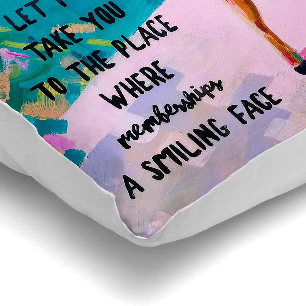 Club Tropicana Cushion Club Tropicana Cushion wall art product Juliet Stockton