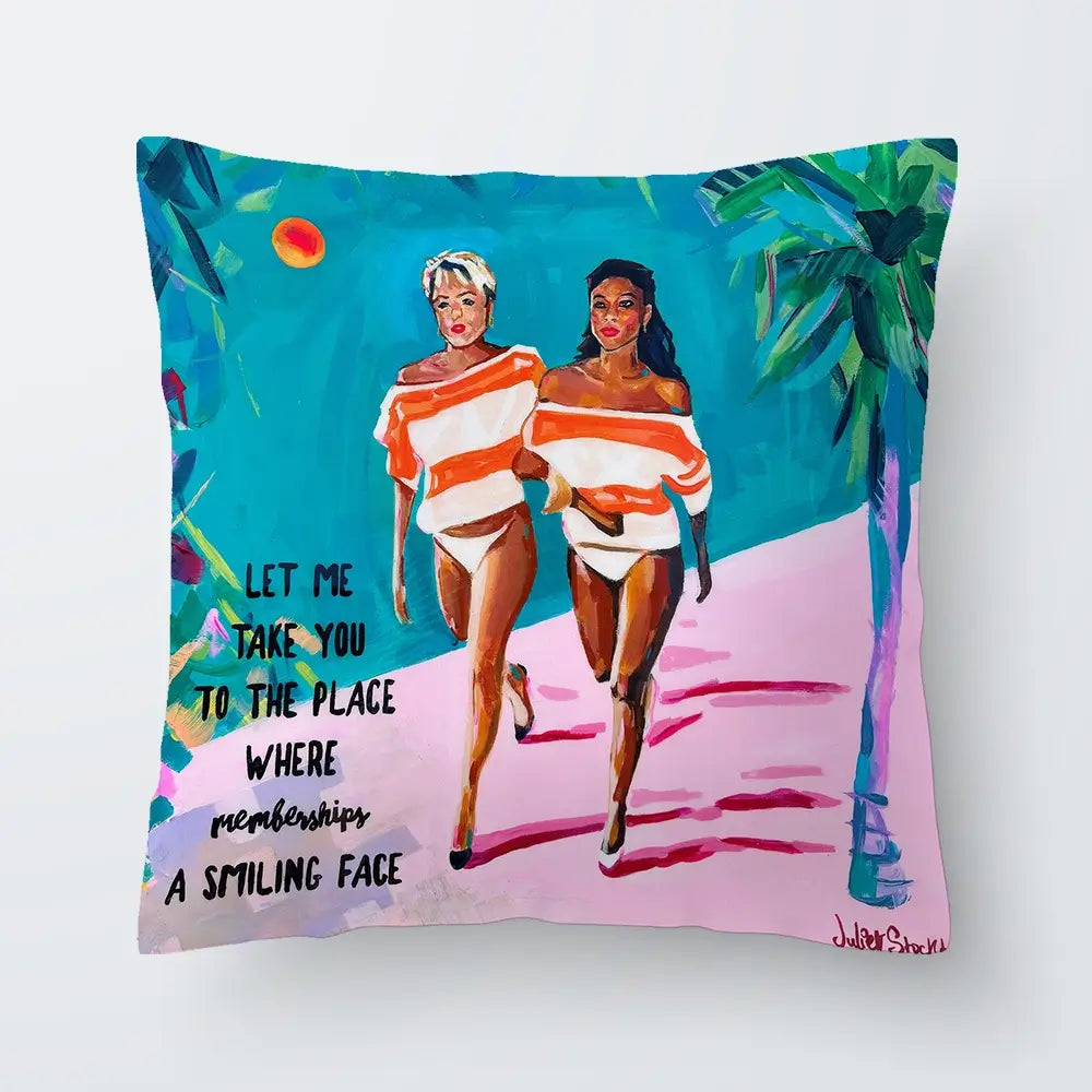 Club Tropicana Cushion Club Tropicana Cushion wall art product Juliet Stockton