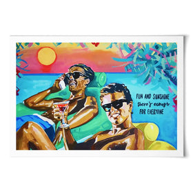 Club Tropicana The Boys Art Print Club Tropicana The Boys Art Print wall art product Juliet Stockton