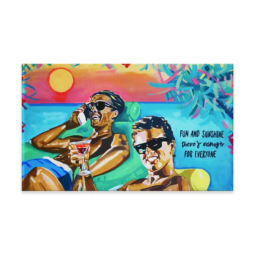 Club Tropicana The Boys Canvas Print Club Tropicana The Boys Canvas Print wall art product Juliet Stockton