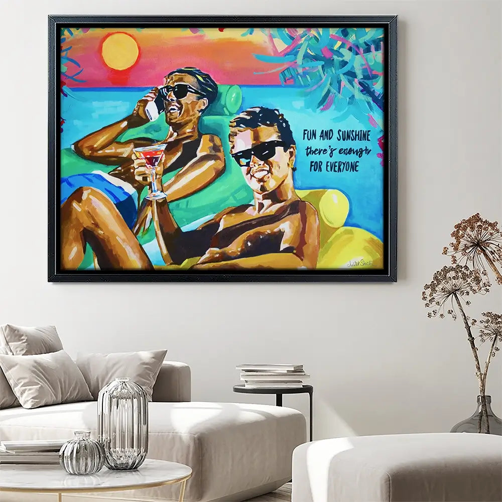 Club Tropicana The Boys Canvas Print Club Tropicana The Boys Canvas Print wall art product Juliet Stockton