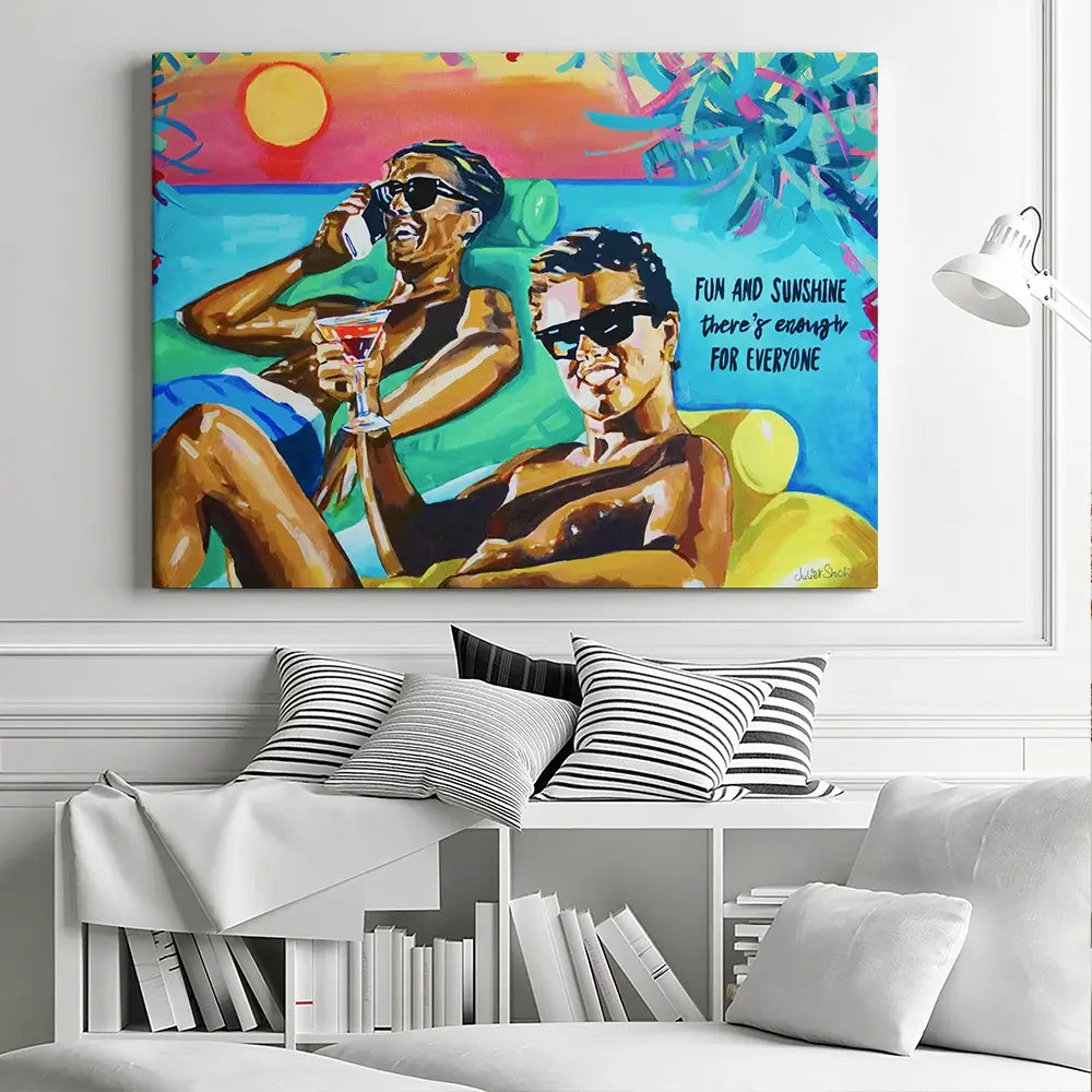 Club Tropicana The Boys Canvas Print Club Tropicana The Boys Canvas Print wall art product Juliet Stockton