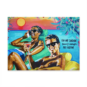 Club Tropicana The Boys Canvas Print Club Tropicana The Boys Canvas Print wall art product Juliet Stockton