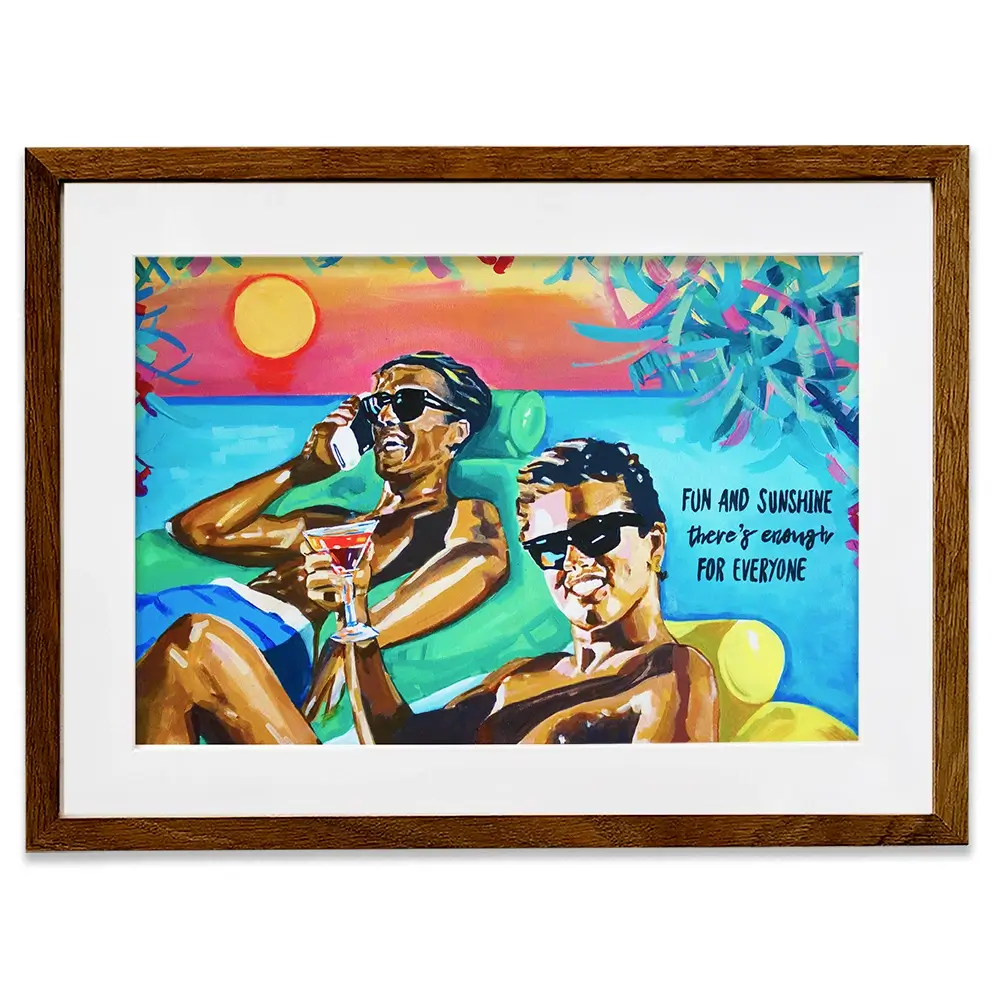 Club Tropicana The Boys Framed Art Print Club Tropicana The Boys Framed Art Print wall art product Juliet Stockton