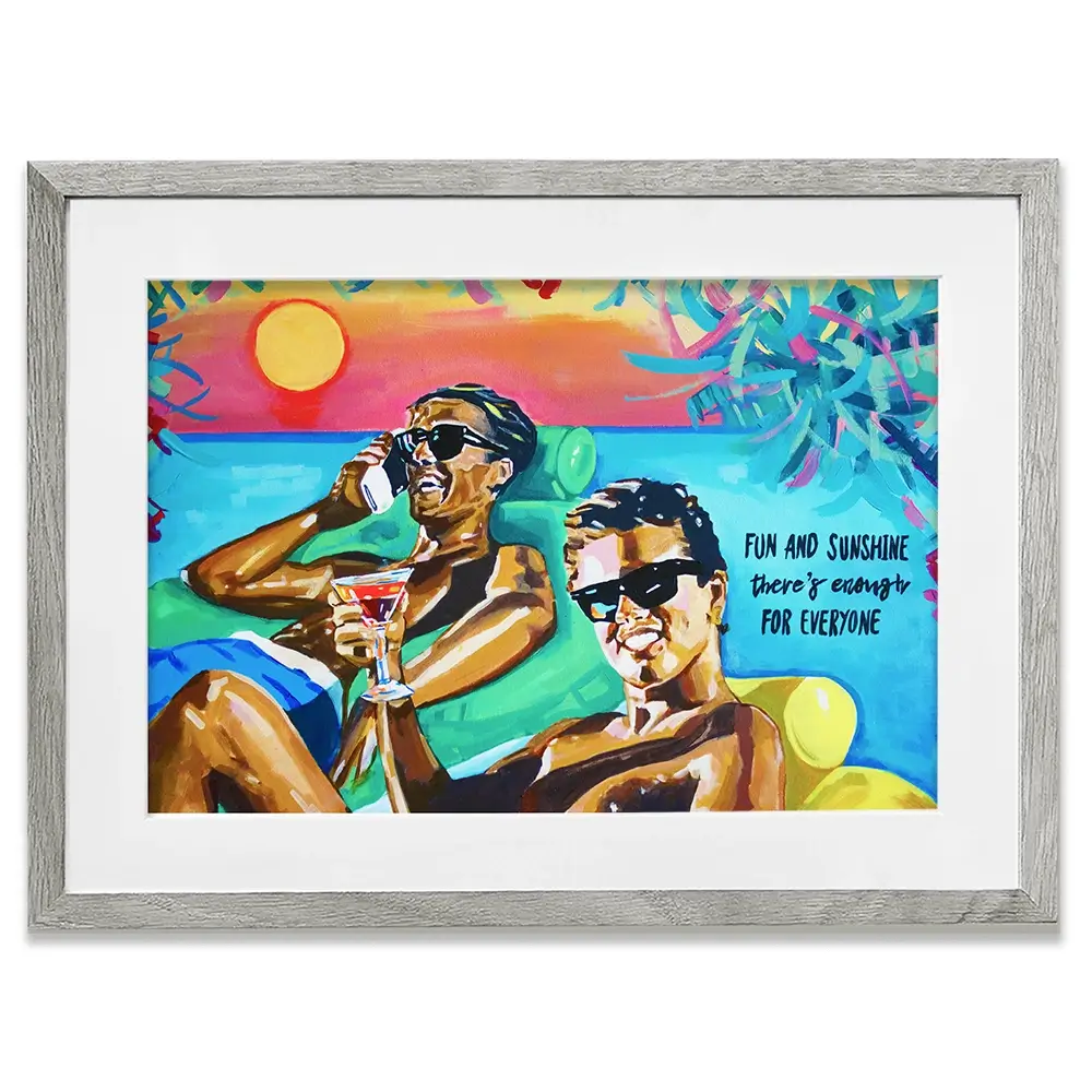 Club Tropicana The Boys Framed Art Print Club Tropicana The Boys Framed Art Print wall art product Juliet Stockton