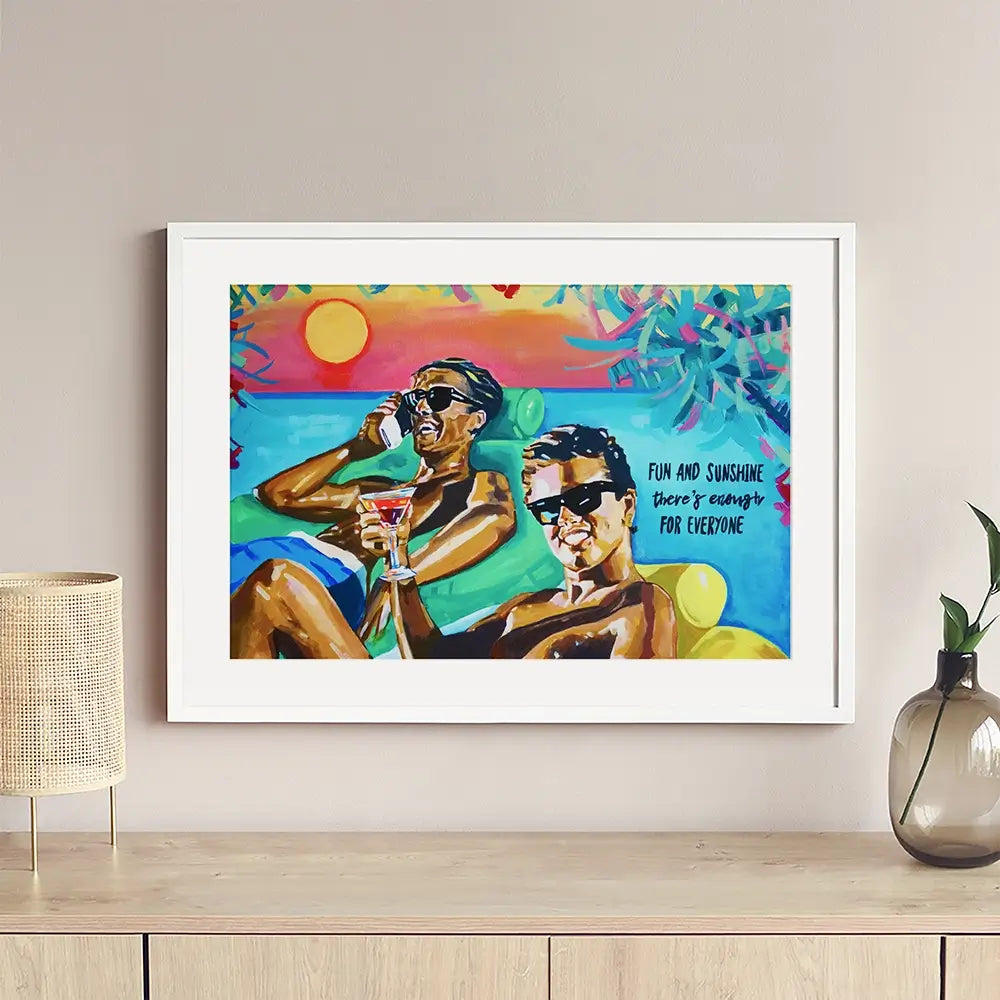 Club Tropicana The Boys Framed Art Print Club Tropicana The Boys Framed Art Print wall art product Juliet Stockton
