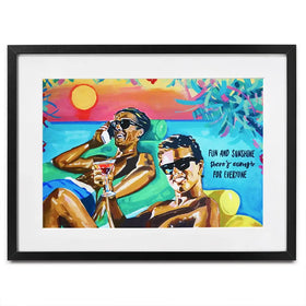 Club Tropicana The Boys Framed Art Print Club Tropicana The Boys Framed Art Print wall art product Juliet Stockton