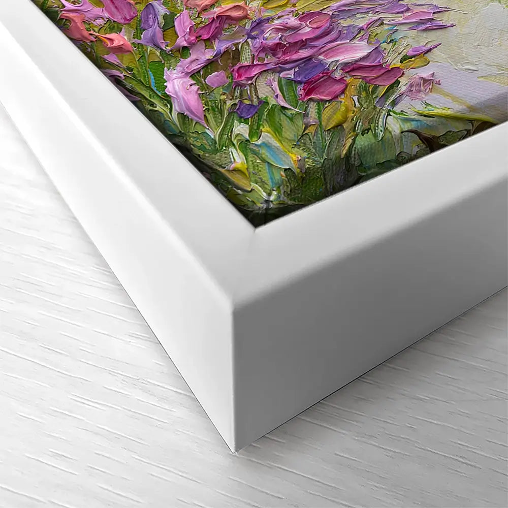 Coastal Blooms Square Canvas Print Coastal Blooms Square Canvas Print wall art product Olga Tkachyk