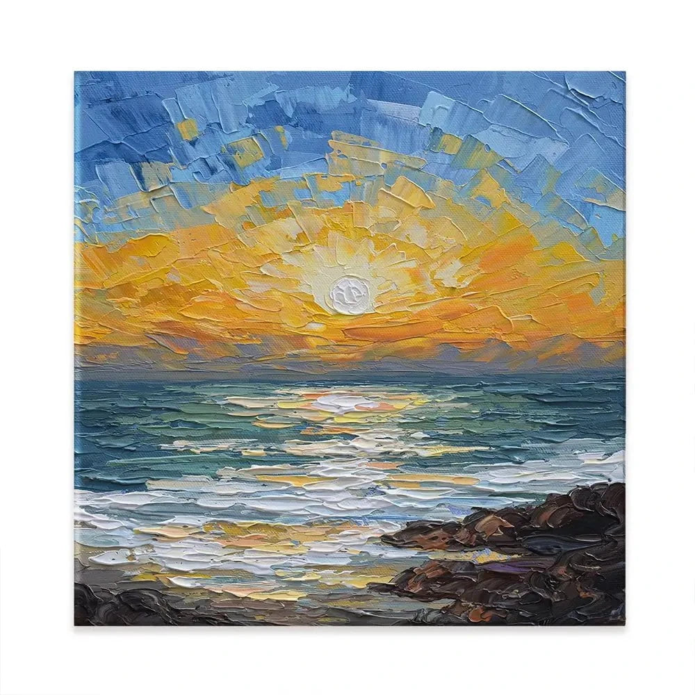 Coastal Calm Square Canvas Print