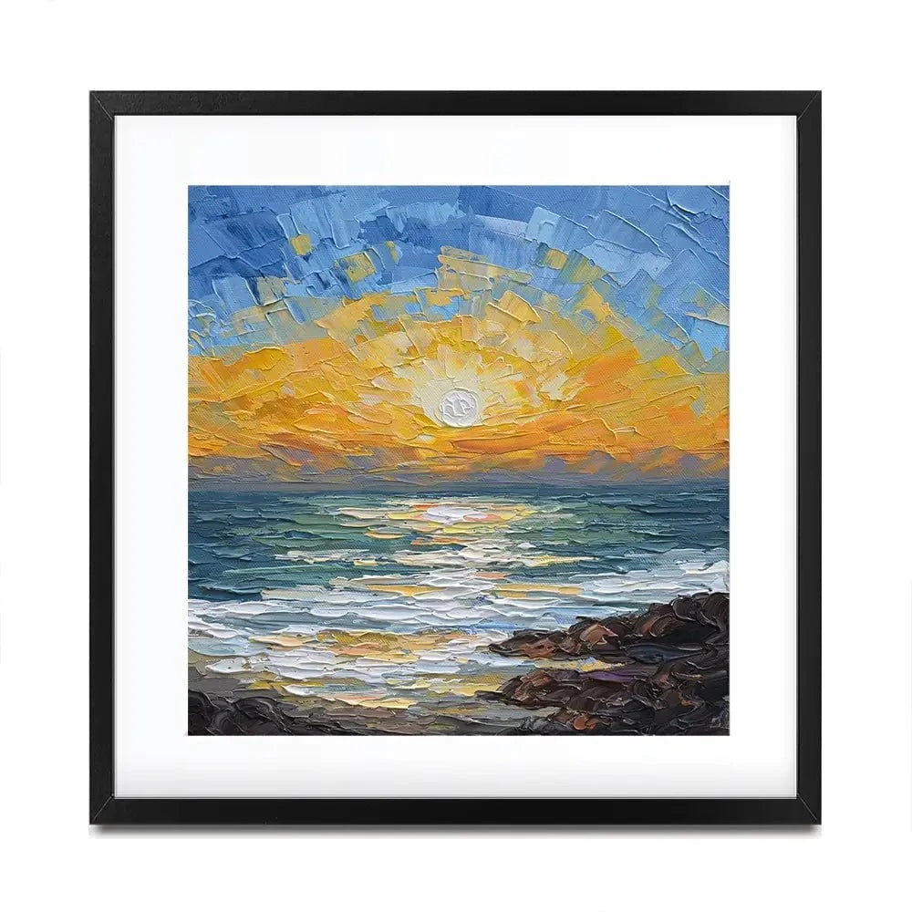 Coastal Calm Square Framed Art Print Coastal Calm Square Framed Art Print wall art product Olga Tkachyk