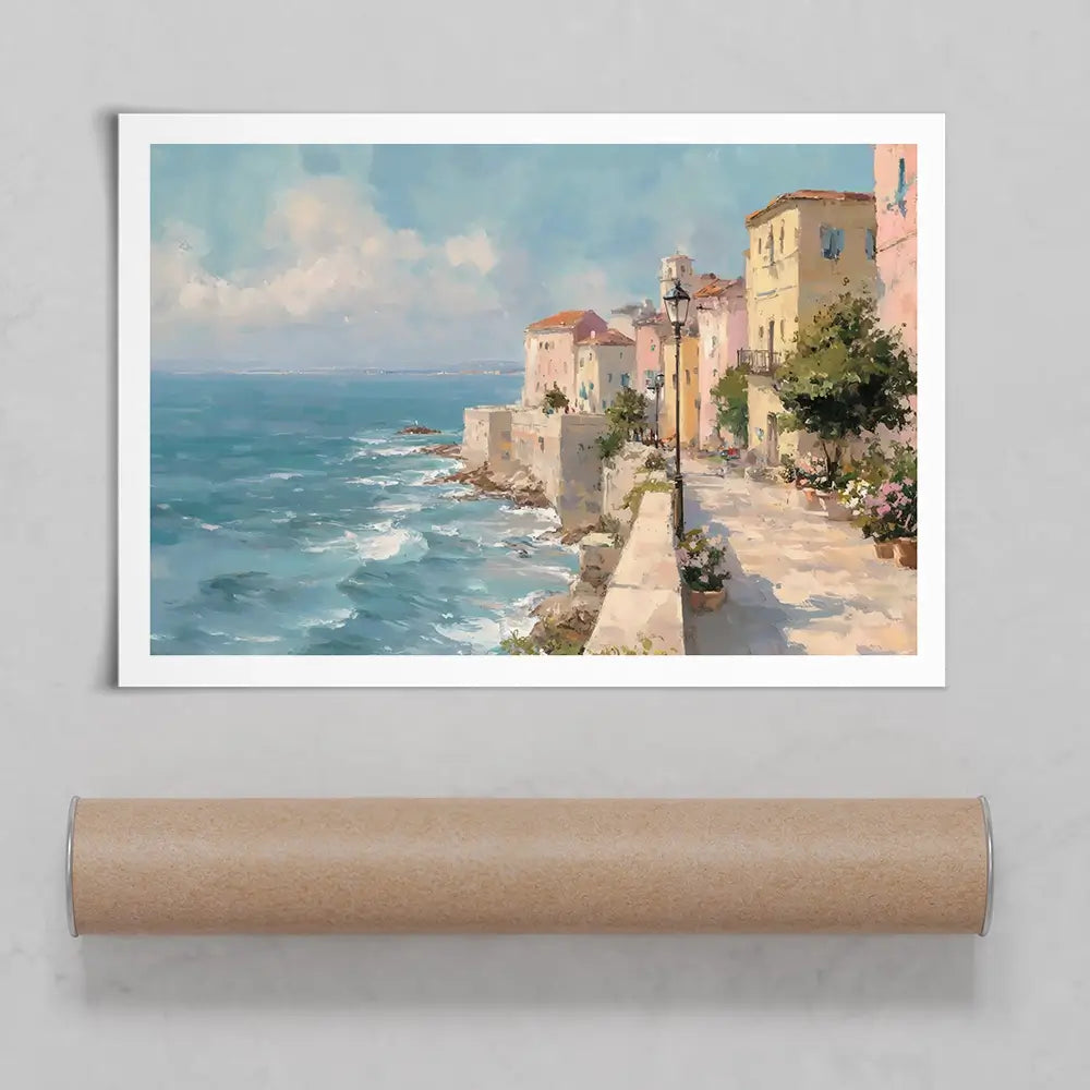 Coastal City Strip Art Print Coastal City Strip Art Print wall art product Art by Özge - Independent