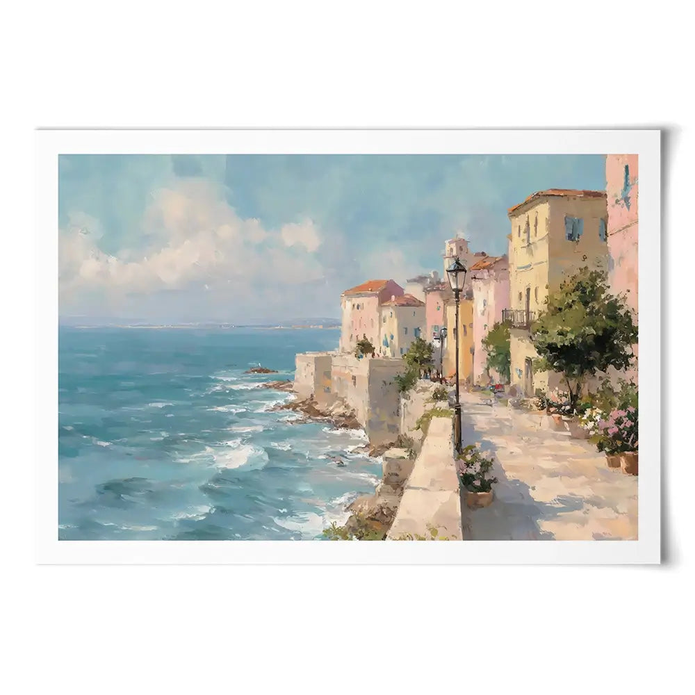 Coastal City Strip Art Print Coastal City Strip Art Print wall art product Art by Özge - Independent