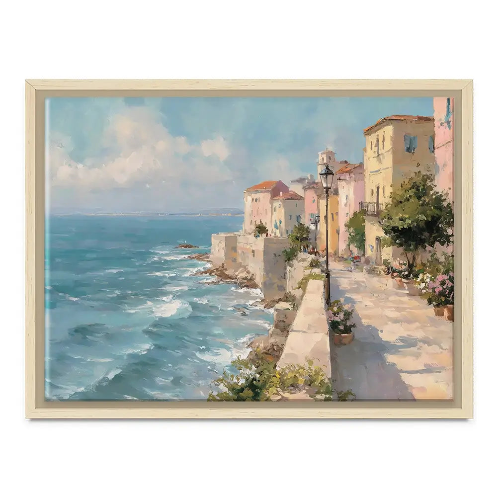 Coastal City Strip Canvas Print Coastal City Strip Canvas Print wall art product Art by Özge - Independent