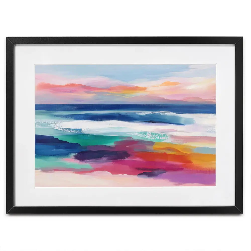 Coastal Dawn Framed Art Print Coastal Dawn Framed Art Print wall art product Chromatic Storm Studio