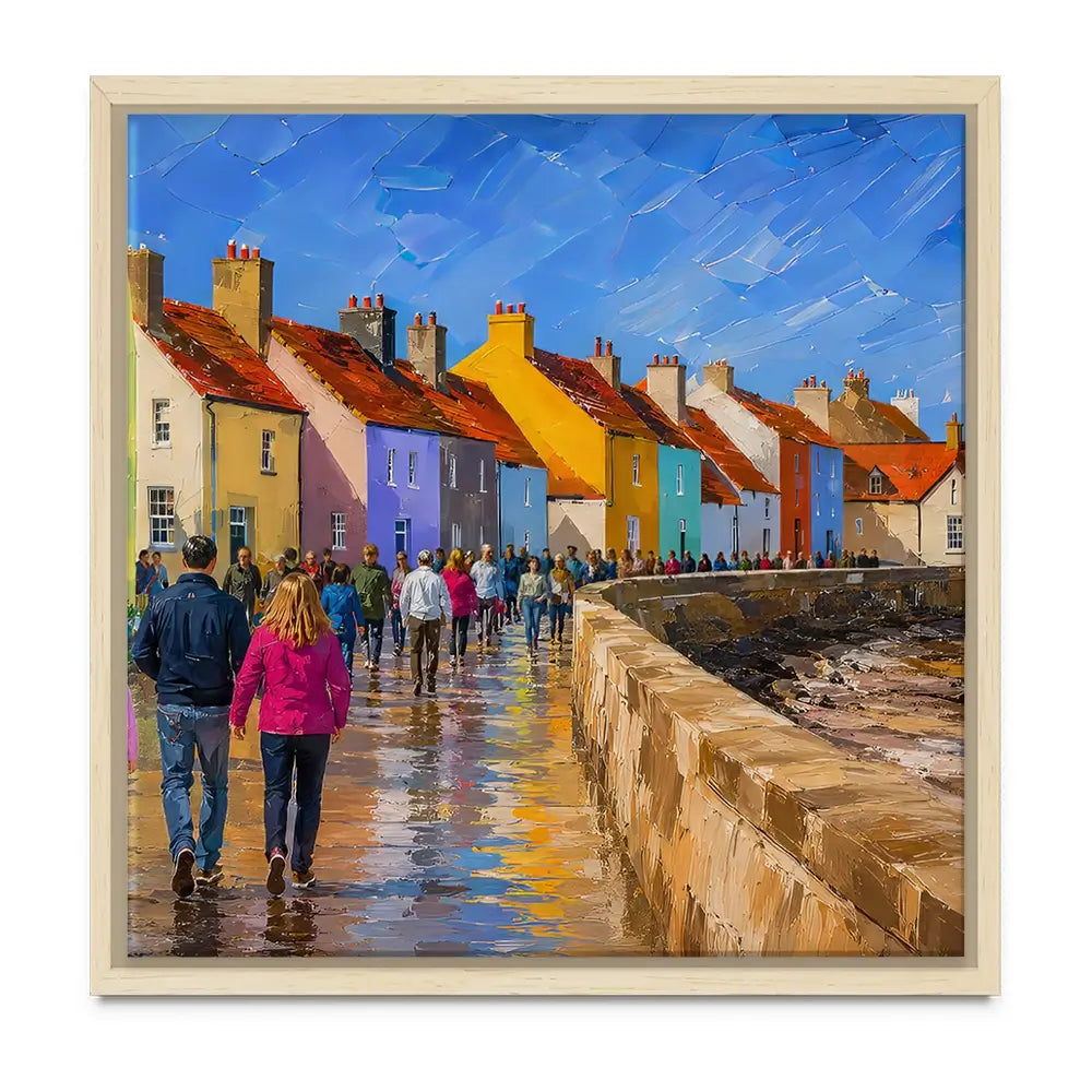 Coastal Path Square Canvas Print Coastal Path Square Canvas Print wall art product Art Print Shop