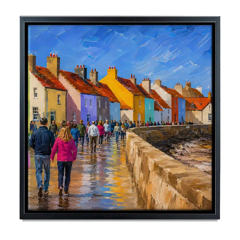 Coastal Path Square Canvas Print Coastal Path Square Canvas Print wall art product Art Print Shop