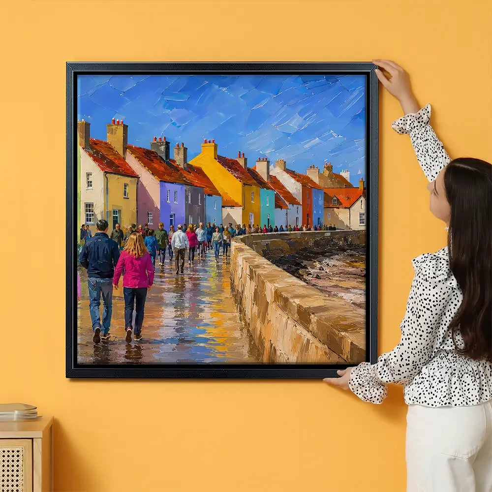 Coastal Path Square Canvas Print Coastal Path Square Canvas Print wall art product Art Print Shop
