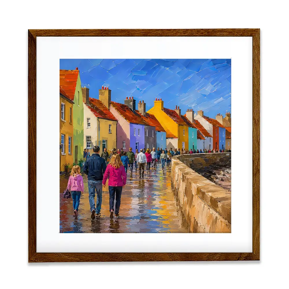 Coastal Path Square Framed Art Print Coastal Path Square Framed Art Print wall art product Art Print Shop