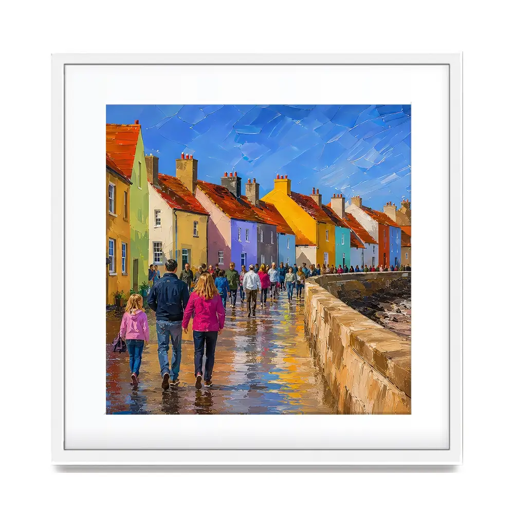 Coastal Path Square Framed Art Print Coastal Path Square Framed Art Print wall art product Art Print Shop