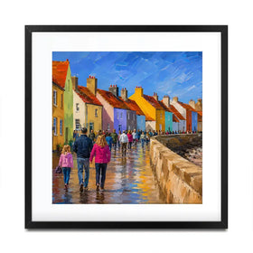 Coastal Path Square Framed Art Print Coastal Path Square Framed Art Print wall art product Art Print Shop