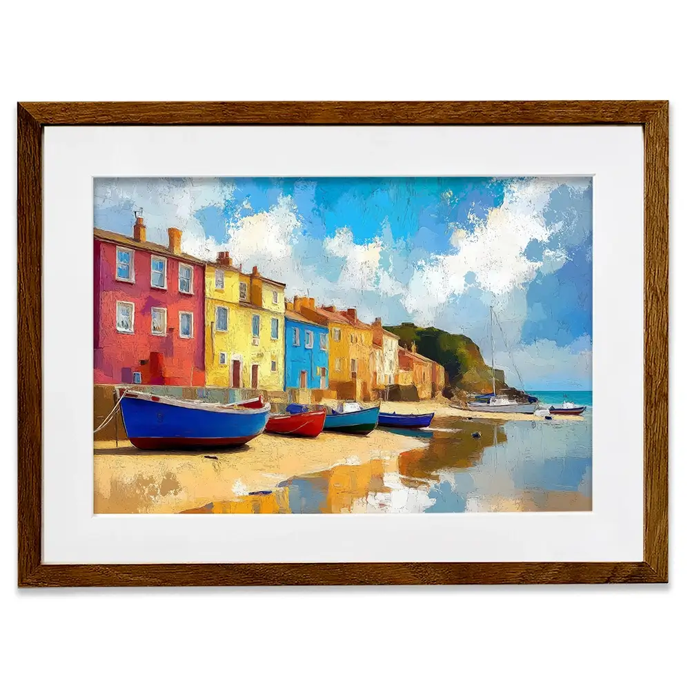 Coastal Town Framed Art Print Coastal Town Framed Art Print wall art product David Alexander Elder