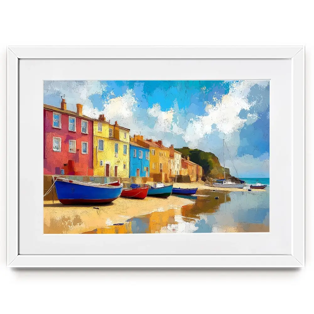 Coastal Town Framed Art Print Coastal Town Framed Art Print wall art product David Alexander Elder