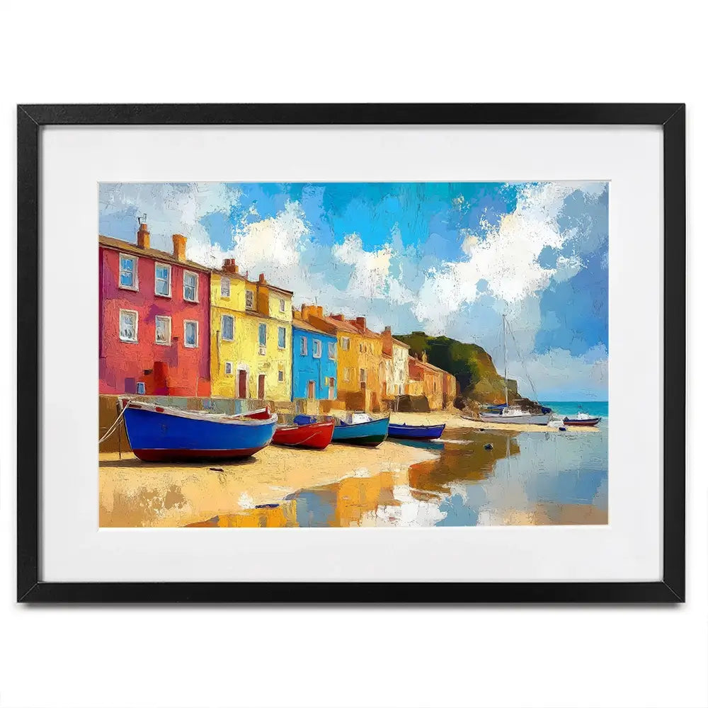 Coastal Town Framed Art Print Coastal Town Framed Art Print wall art product David Alexander Elder