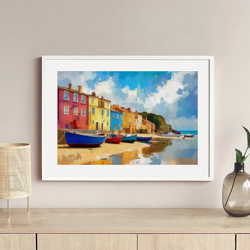 Coastal Town Framed Art Print Coastal Town Framed Art Print wall art product David Alexander Elder