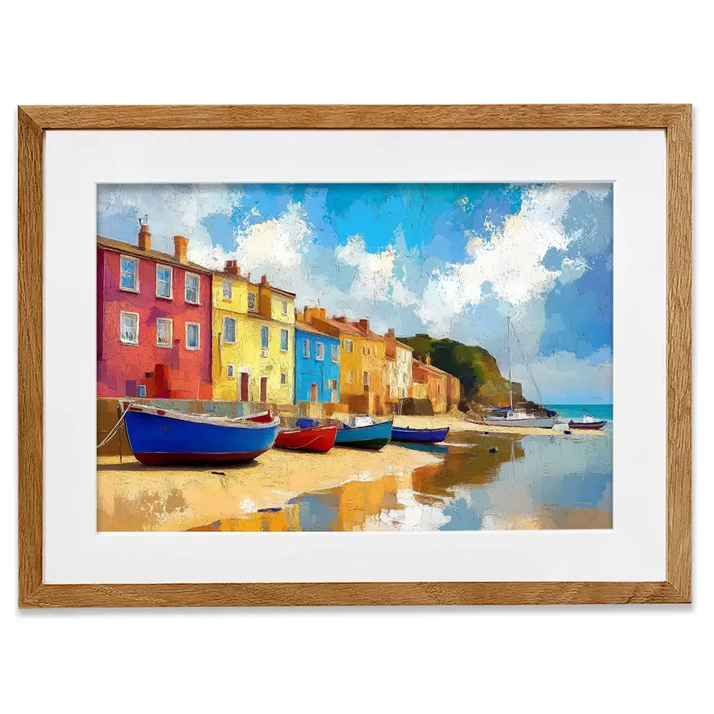 Coastal Town Framed Art Print Coastal Town Framed Art Print wall art product David Alexander Elder