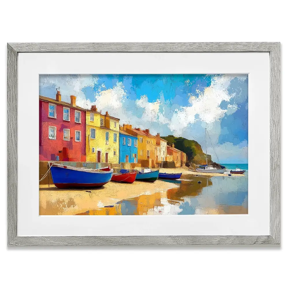 Coastal Town Framed Art Print Coastal Town Framed Art Print wall art product David Alexander Elder