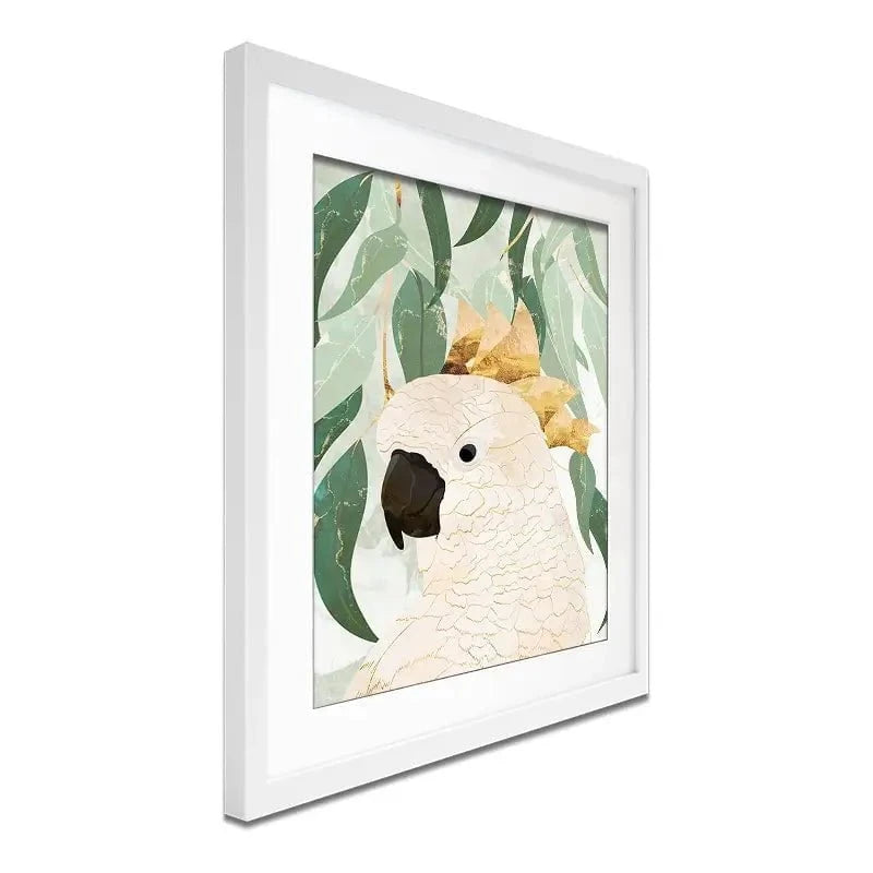 Cockatoo Amongst The Leaves Framed Art Print Cockatoo Amongst The Leaves Framed Art Print wall art product Sarah Manovski
