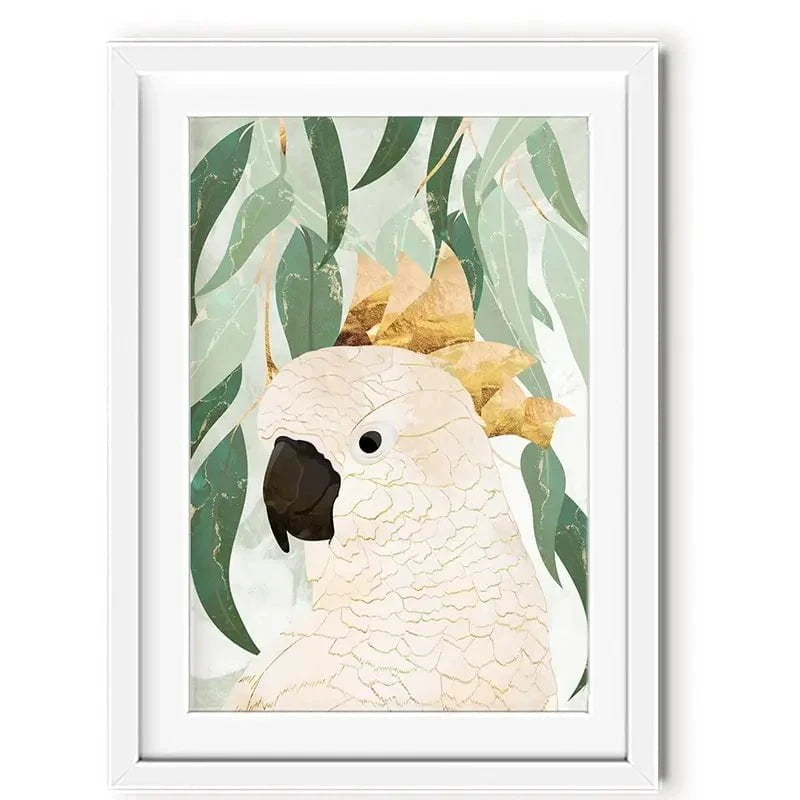 Cockatoo Amongst The Leaves Framed Art Print Cockatoo Amongst The Leaves Framed Art Print wall art product Sarah Manovski