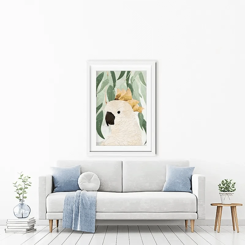 Cockatoo Amongst The Leaves Framed Art Print Cockatoo Amongst The Leaves Framed Art Print wall art product Sarah Manovski