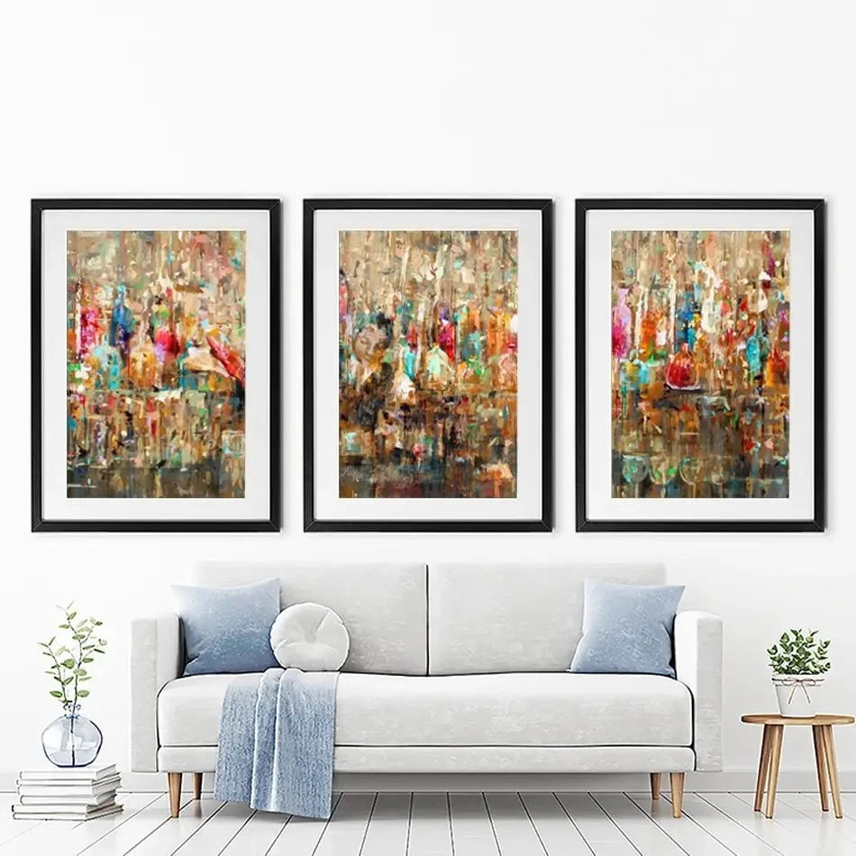 Cocktail Bar Framed Art Print Trio Cocktail Bar Framed Art Print Trio wall art product Studio Paint-Ing