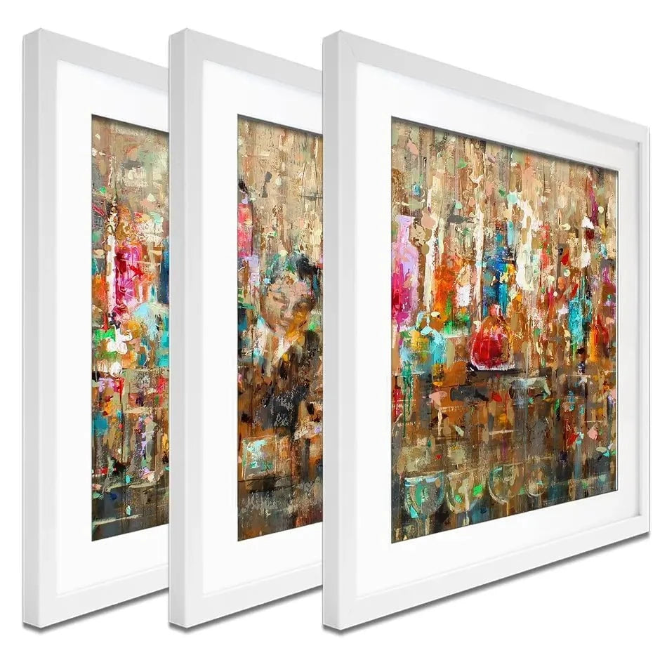 Cocktail Bar Framed Art Print Trio Cocktail Bar Framed Art Print Trio wall art product Studio Paint-Ing