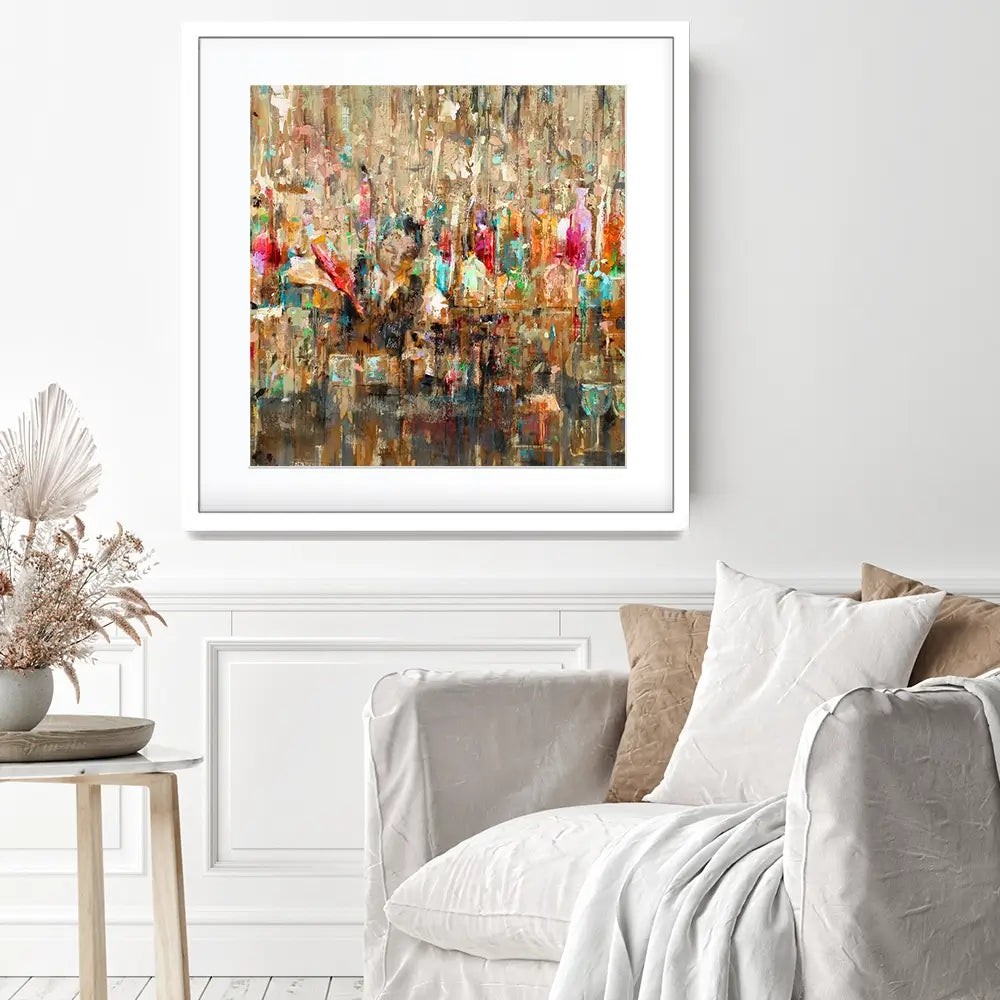 Cocktail Bar Square Framed Art Print Cocktail Bar Square Framed Art Print wall art product Studio Paint-Ing