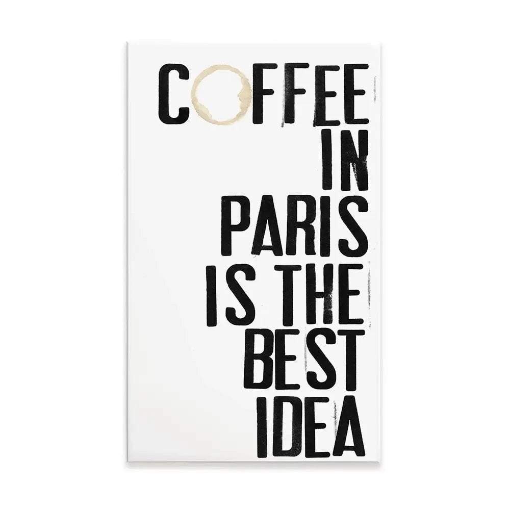 Coffee In Paris Canvas Print Coffee In Paris Canvas Print wall art product Deborah Velasquez