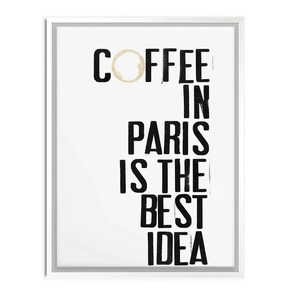 Coffee In Paris Canvas Print Coffee In Paris Canvas Print wall art product Deborah Velasquez